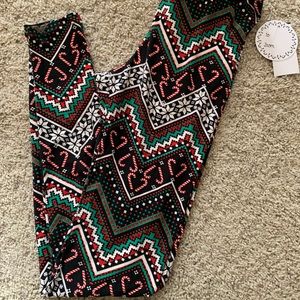 Festive Chevron Patterned Women's Pants